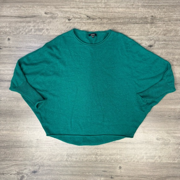Quince Sweaters - Quince women's small medium green cashmere batwing sweater comfy soft winter